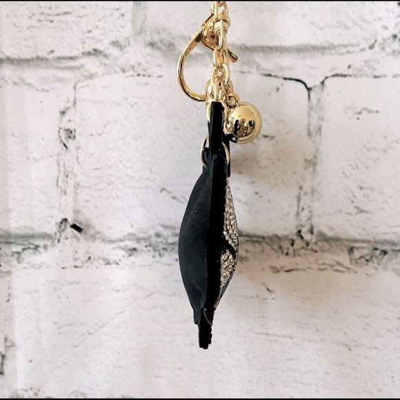 NEWÂ Rhinestone Bumble bee Keychain Purse Charm, Puffy, Tassel - OS - Picture 5 of 5